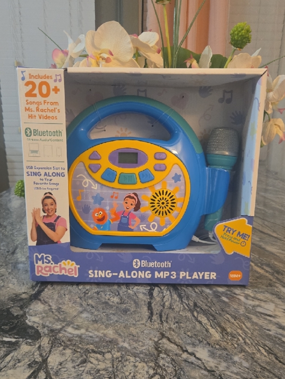 Rachel Blue & Yellow Bluetooth Sing-Along MP3 Player with Microphone - Picture 7 of 7